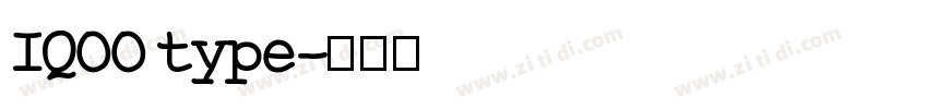 IQOO type字体转换